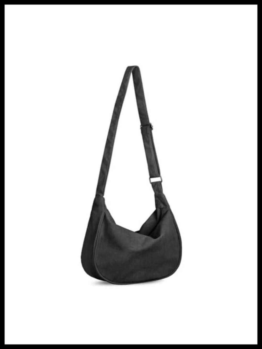 Corduroy Crescent Crossbody Bag Hobo Purse Adjustable Strap